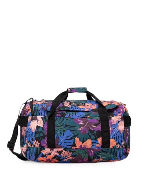 Dakine Blue Eq Floral-Print Duffle Bag