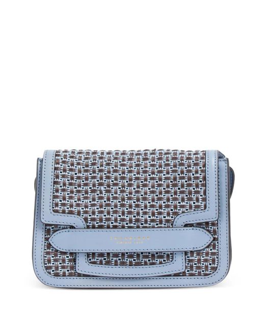 The Bridge Blue Leather Cross Body Bag