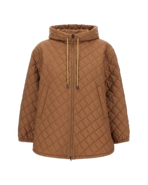Herno Brown A-Shape Mini Down Jacket For