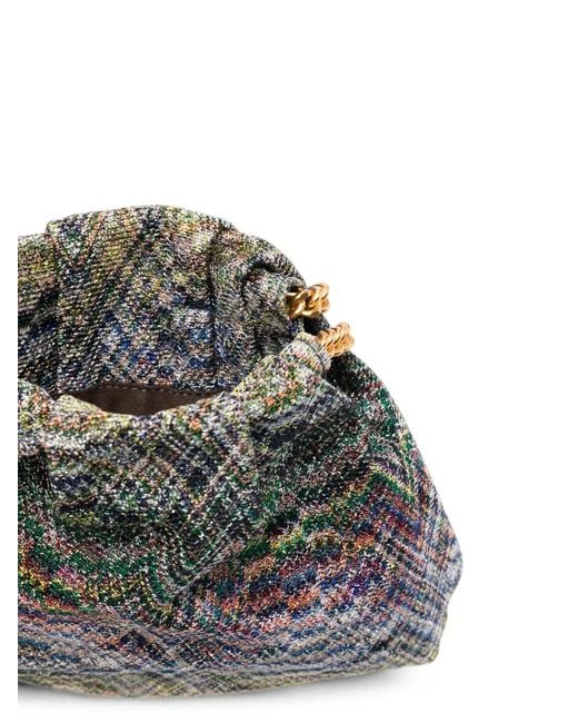 Missoni Gray Mini Stereo Flame Drawstring Tote Bag