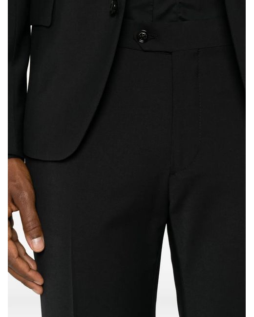 Daniele Alessandrini Black Single-Breasted Suit for men