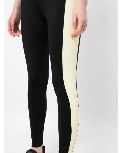 P.E Nation Black Dedication Two-Tone Leggings
