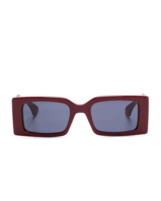 Gucci スクエアフレーム サングラス Blue
