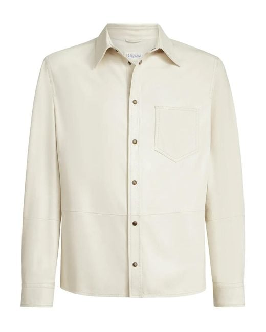 Brunello Cucinelli Hemd Mit Brusttasche in White für Herren