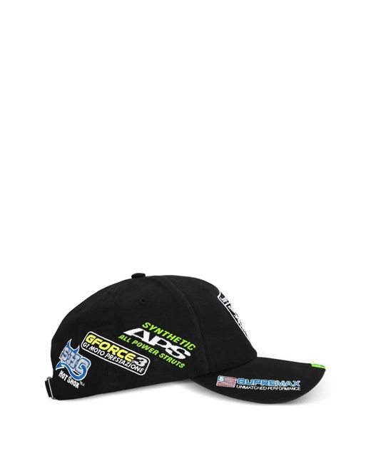 Supreme Black Logo-Patch Baseball Cap for men