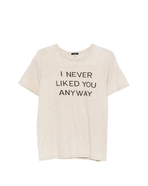 R13 White I Never Liked You Boy T-Shirt