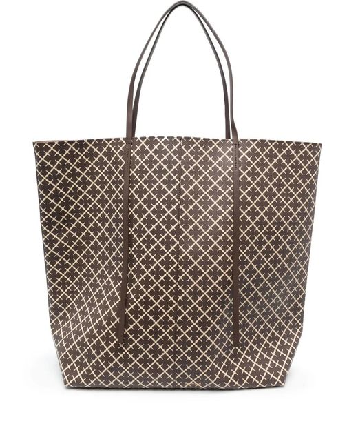 By Malene Birger Brown Abigail Printed Tote Bag