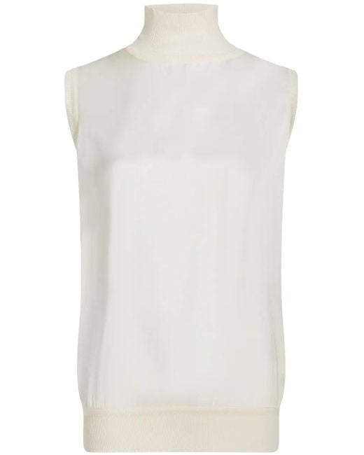 Karl Lagerfeld ハイネック トップ White