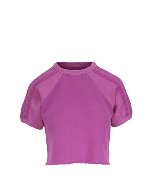 Mother Purple Half Cut T-Shirt