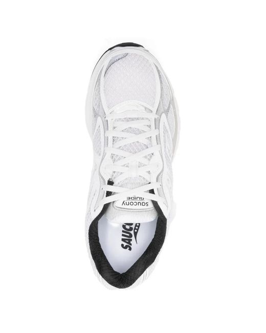 Saucony White Progrid Guide 7 Sneakers
