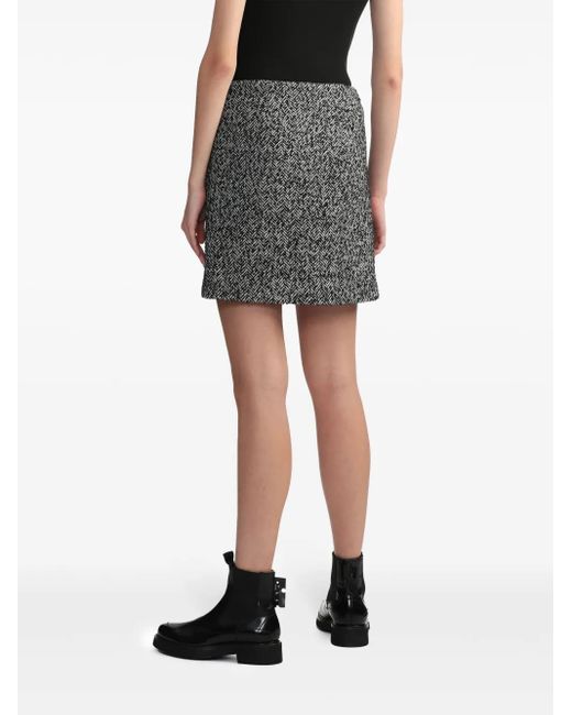 BAPY BY *A BATHING APE® Gray Houndstooth Miniskirt