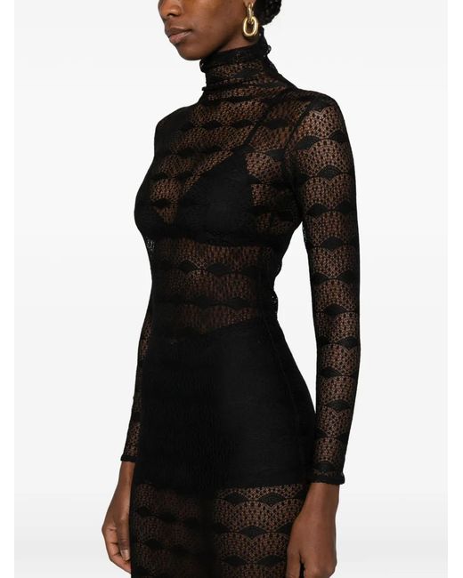 Atu Body Couture Black Robe À Manches Longues