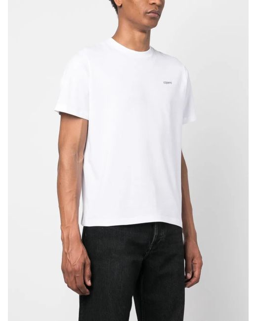 Coperni White Logo Cotton T-Shirt