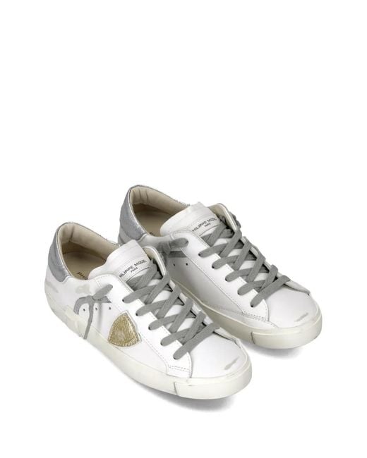 Philippe Model White Low Prsx Sneakers