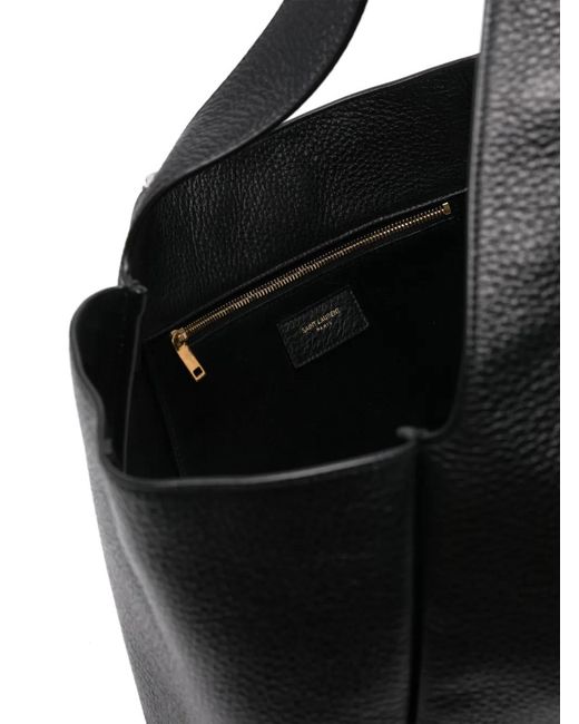 Saint Laurent Bea Leren Shopper in het Black