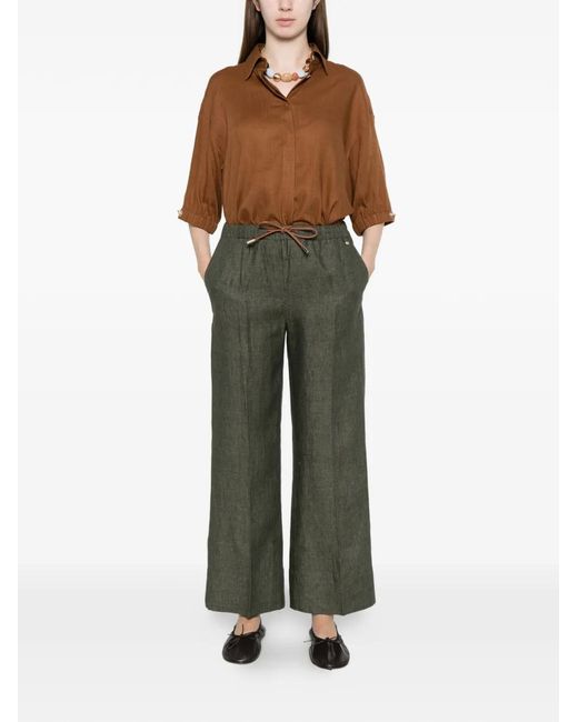 Herno Green Drawstring Trousers
