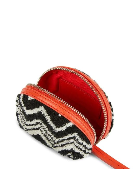 Missoni Black Zigzag-Pattern Coin Case