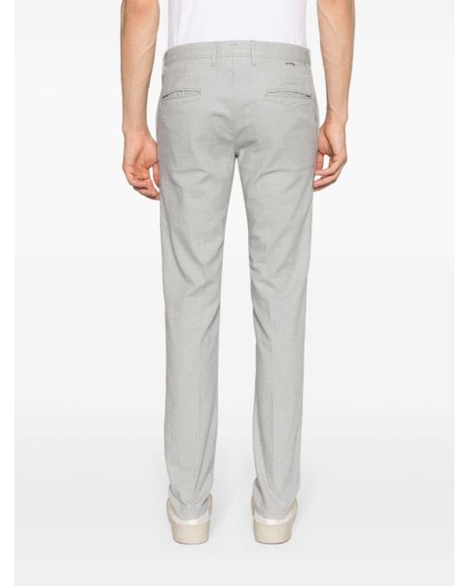 Incotex Gray Mid-rise Tapered Trousers for men