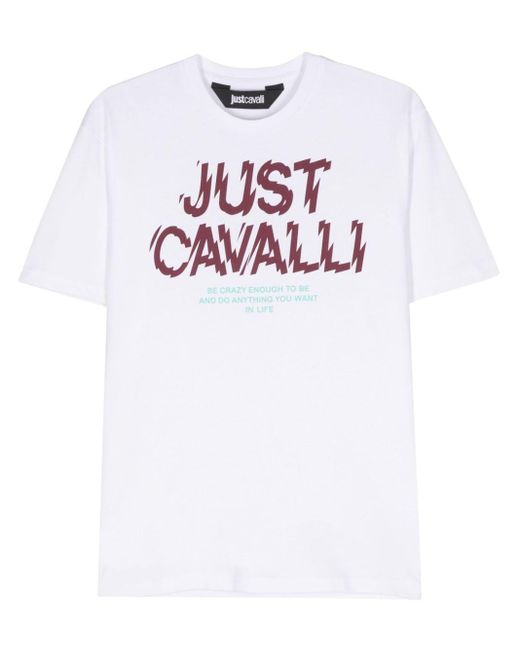 メンズ Just Cavalli ロゴ Tスカート White