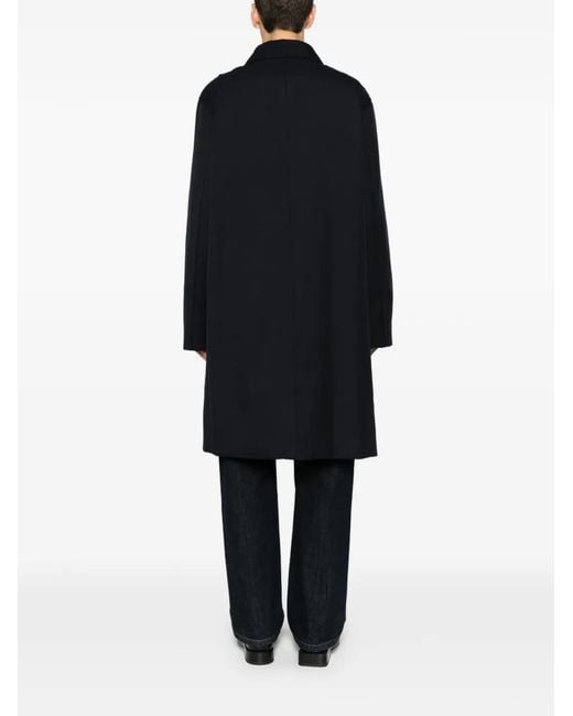 A.P.C. Blue Concealed-Button Coat for men