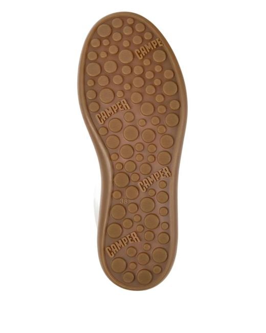 Baskets En Cuir À Lacets Camper en coloris White