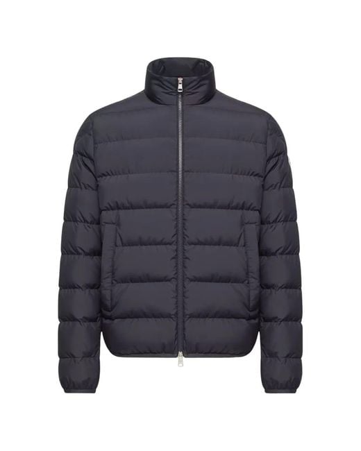 Moncler Blue Baudinet Quilted Down Jacket for men