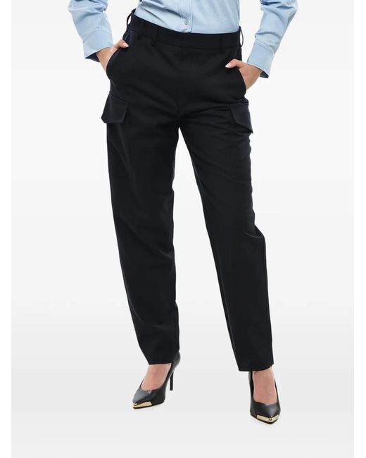 Stella McCartney Black Wool Gerrit Cargo Trousers