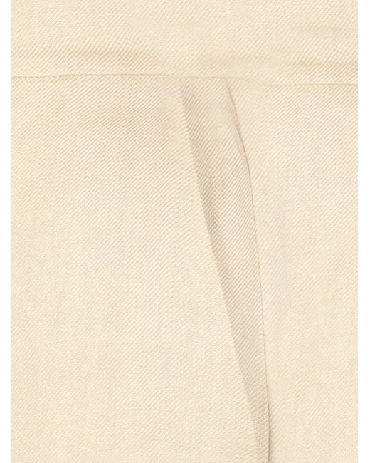 Pantalones con dobladillo deshilachado Antonelli de color Natural