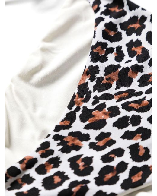 Fisico White Bikini mit Leoparden-Print