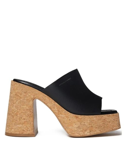Stella McCartney Black Skyla Heel Mules