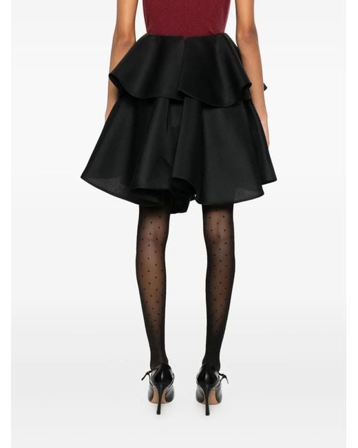 Viktor & Rolf Black Bow Drape Mini Skirt