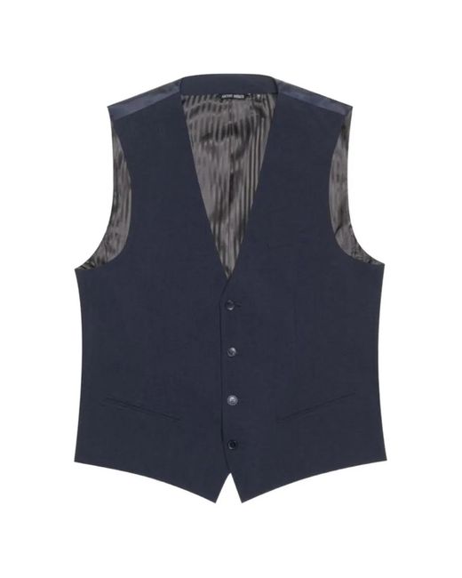 Antony Morato Blue V-Neck Waistcoat for men