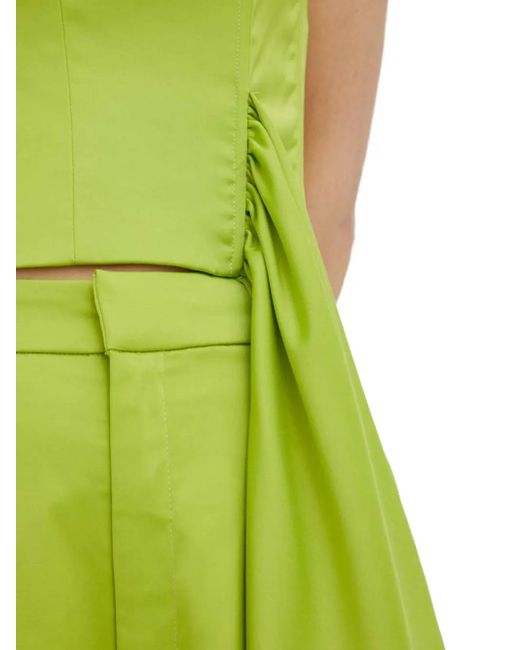 Gestuz Green Sweetheart Smocked Top
