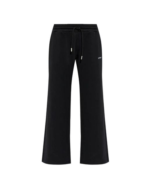Off-White c/o Virgil Abloh Black Logo-Detail Drawstring Track Pants
