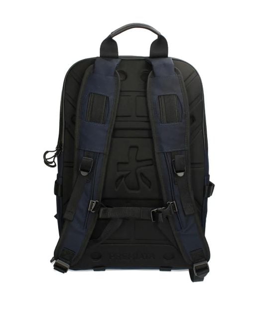 Premiata Blue Ventura Double-Layer Padded Backpack for men