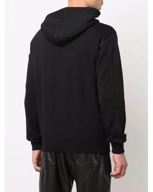 Ferragamo Blue Long-sleeved Cotton Hoodie for men