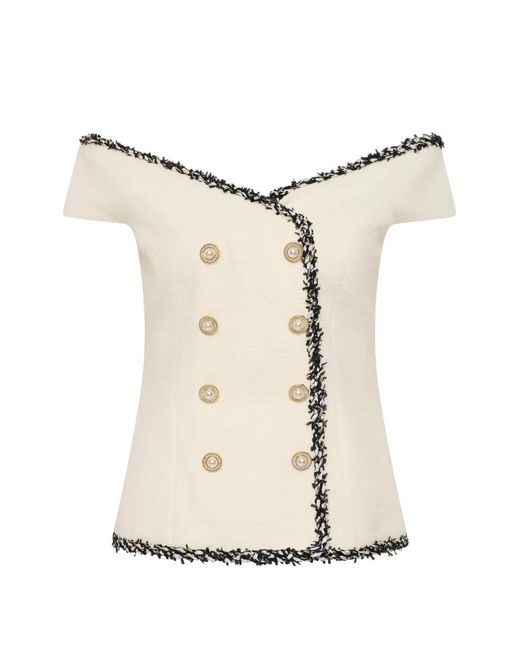 Rebecca Vallance Natural Jacquie Top