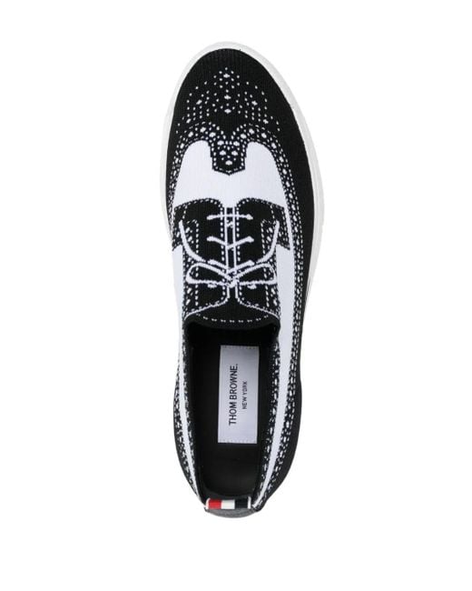 Thom Browne Tech Runner Sneakers Mit Budapestermuster in Black für Herren