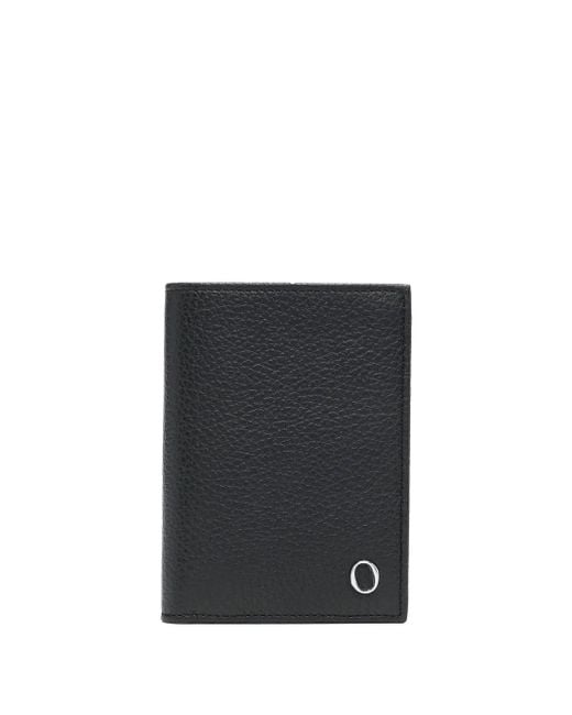 Orciani Black Logo-Plaque Cardholder for men