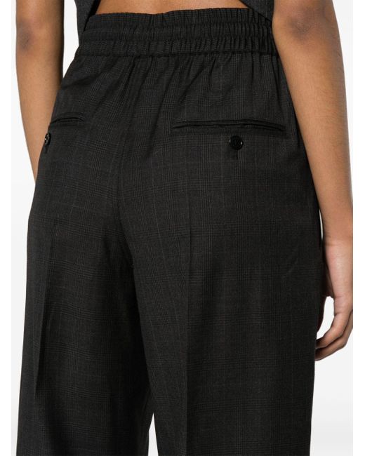 Pantaloni dritti a quadri Liska di Isabel Marant in Black