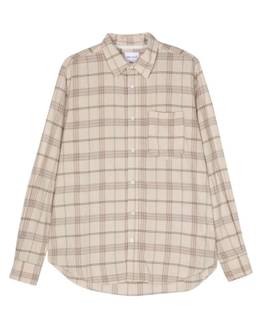 Norse Projects Natural Algot Check-pattern Shirt for men