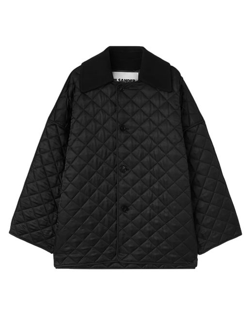 Jil Sander Black Quilted Jacket for men