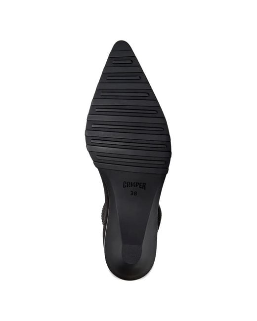 Camper Black Anna Pointed-Toe Ankle Boots