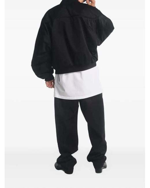 Willy Chavarria Black Gas Station Bomber Jacket
