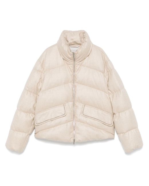 Peserico Natural Quilted Puffer Jacket