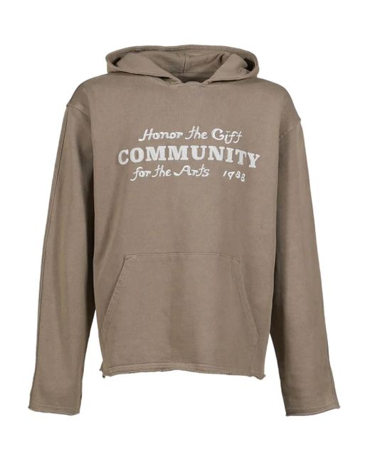 Honor The Gift Gray Pocket Hoodie for men
