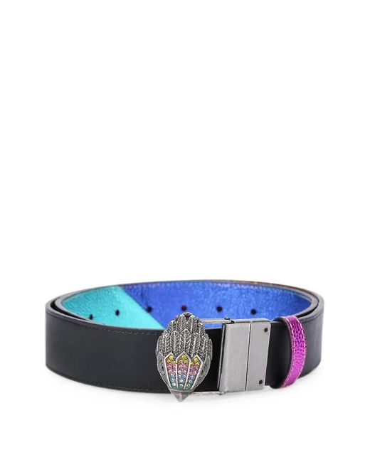 Kurt Geiger Blue Reversible Eagle Belt