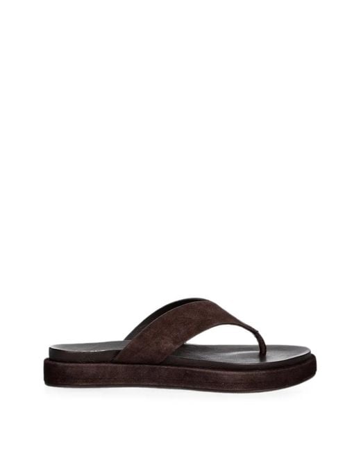 JONAK PARIS Brown Wiwi Suede Platform Sandals
