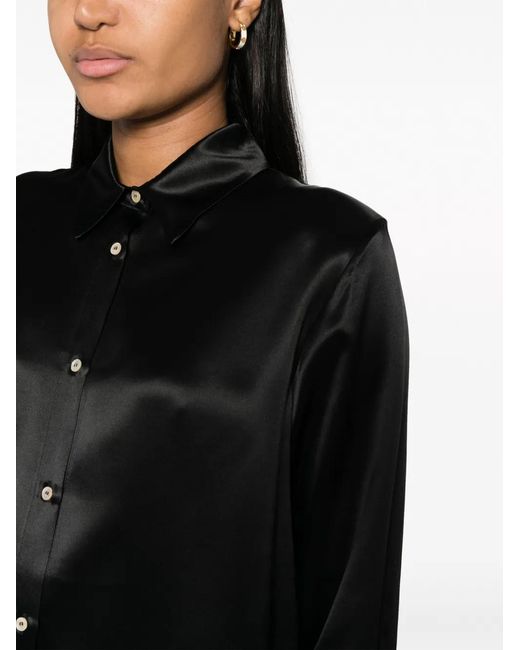 Forte_forte Black Forte_forte Satin Viscose Shirt
