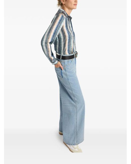 Momoní Blue 5-Pocket Flared Jeans